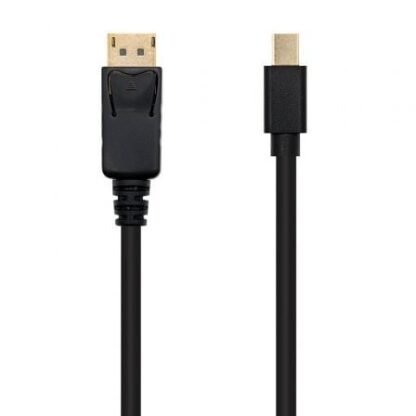 Cable mini displayport nanocable 10.15.2402/ mini displayport macho - displayport macho/ 2m/ negro - Imagen 2