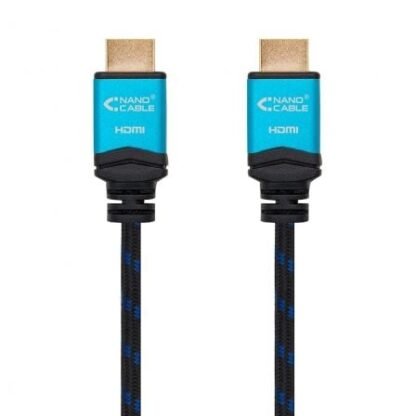 Cable hdmi 2.0 4k nanocable 10.15.3700/ hdmi macho - hdmi macho/ 50cm/ negro y azul - Imagen 2
