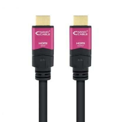 Cable hdmi 2.0 4k nanocable 10.15.3715/ hdmi macho - hdmi macho/ 15m/ negro - Imagen 2
