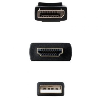 Cable conversor nanocable 10.15.4352/ hdmi macho - displayport macho/ 1.8m/ negro - Imagen 2