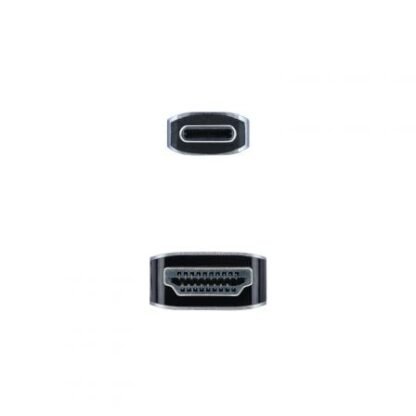 Cable conversor nanocable 10.15.5102/ usb tipo-c macho - hdmi macho/ 1.8m/ negro - Imagen 3