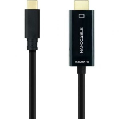 Cable conversor nanocable 10.15.5105/ usb tipo-c macho - hdmi macho/ 5m/ negro - Imagen 2