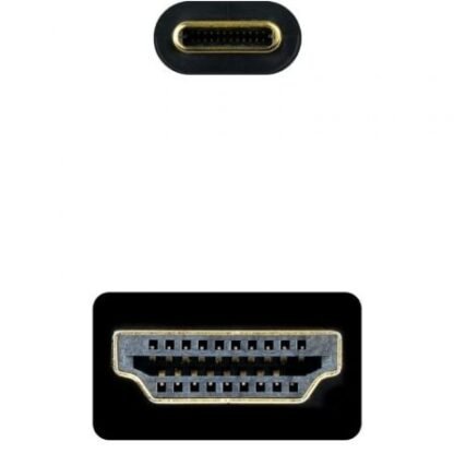 Cable conversor nanocable 10.15.5105/ usb tipo-c macho - hdmi macho/ 5m/ negro - Imagen 3