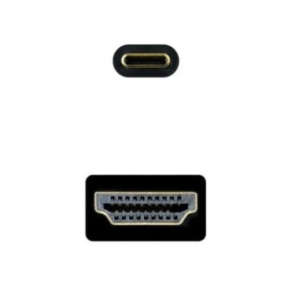 Cable conversor nanocable 10.15.5132/ usb tipo-c macho - hdmi macho/ 1.8m/ negro - Imagen 3
