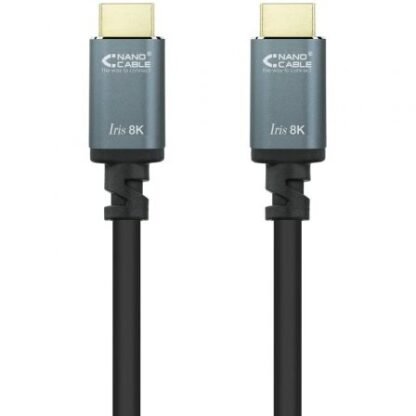 Cable hdmi 2.1 iris 8k nanocable 10.15.8005/ hdmi macho - hdmi macho/ 5m/ negro - Imagen 2