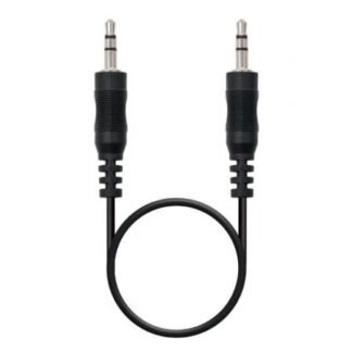 Cable estéreo nanocable 10.24.0120/ jack 3.5 macho - jack 3.5 macho/ 20m/ negro