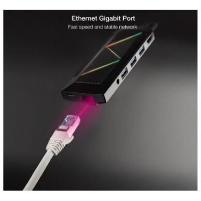 Docking usb tipo-c nanocable 10.16.0901/ 3xusb/ 1xusb tipo-c pd/ 1xhdmi/ 1xrj45/ 1xlector tarjetas sd tf/ audio - Imagen 4