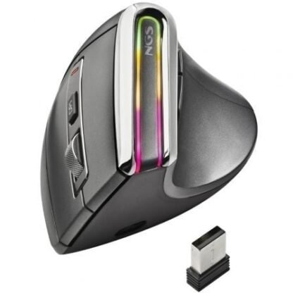 Ratón vertical inalámbrico por bluetooth ngs evo karma/ batería recargable/ hasta 3200 dpi