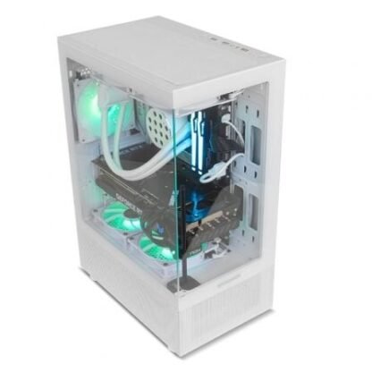 Caja gaming semitorre nox hummer vision/ blanca - Imagen 2
