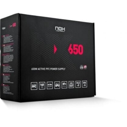 Fuente de alimentación nox nx/ 650w/ ventilador 14cm - Imagen 4