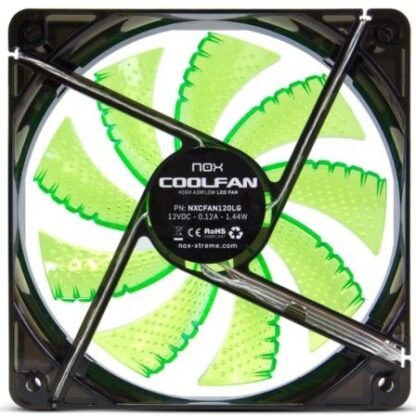 Ventilador nox coolfan 120 led/ 12cm/ verde - Imagen 3
