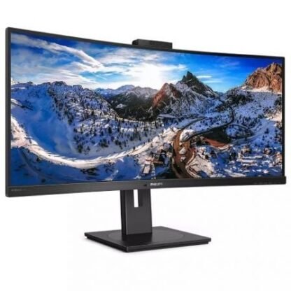 Monitor profesional ultrapanorámico curvo philips 346p1crh 34"/ wqhd/ webcam/ multimedia/ regulable en altura/ negro - Imagen 2