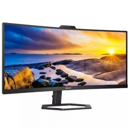 Monitor profesional ultrapanorámico curvo philips 34e1c5600he 34"/ wqhd/ webcam/ multimedia/ regulable en altura/ negro - Imagen 2