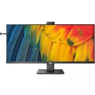 Monitor profesional ultraparonámico philips 40b1u5601h 39.53"/ wqhd/ webcam/ multimedia/ regulable en altura/ negro