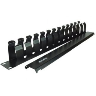 Panel guía cables con tapa para rack 19" phasak pa 5095/ altura 1u