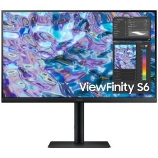 Monitor profesional samsung viewfinity s6 s27b610equ 27"/ qhd/ regulable en altura/ negro