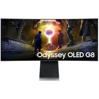 Monitor gaming ultrapanorámico curvo samsung g8 odyssey oled s34dg850su 34"/ wqhd/ 0.03ms/ 175hz/ multimedia/ regulable en