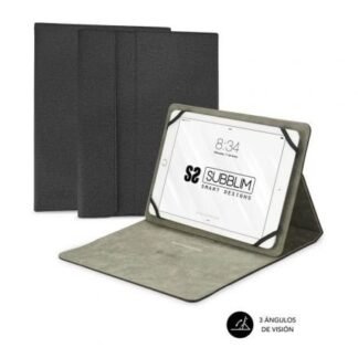 Funda subblim clever stand para tablets de 9"-10.1"/ negra