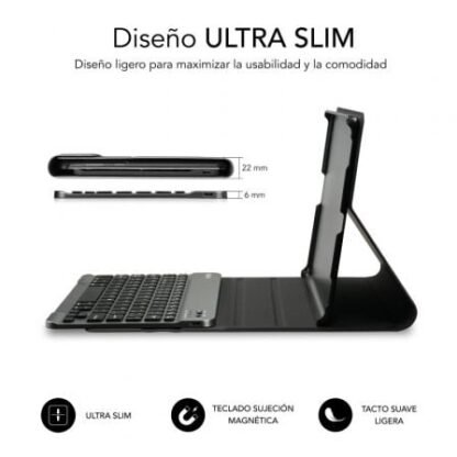 Funda con teclado subblim keytab pro bt para tablets samsung galaxy a9+/ negra - Imagen 3