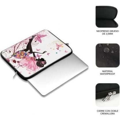 Funda subblim trendy sleeve neo hada para portátiles hasta 15.6" - Imagen 2