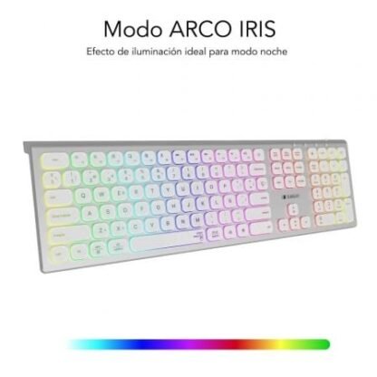Teclado inalámbrico subblim master/ plata y blanco - Imagen 5