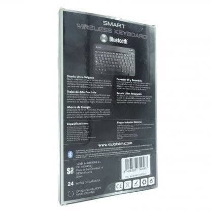 Teclado compacto inalámbrico por bluetooth subblim smart/ plata - Imagen 4