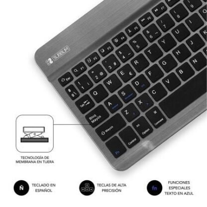 Teclado compacto inalámbrico por bluetooth subblim smart/ gris - Imagen 5