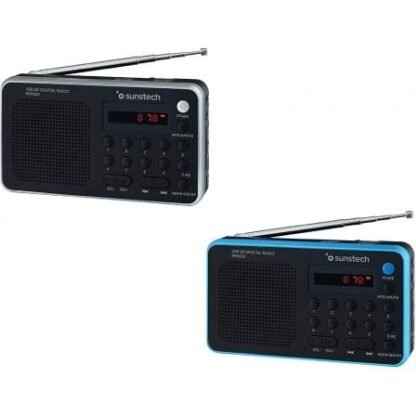 Radio portátil sunstech rpd32sl/ con batería/ negra y plateada - Imagen 3