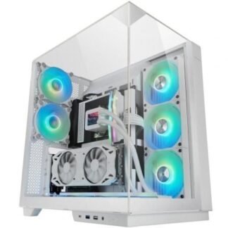 Caja gaming torre mars gaming mc-3gf/ blanca