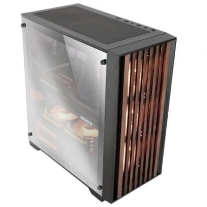 Caja gaming semitorre mars gaming mc-wood/ cristal cromado - Imagen 2