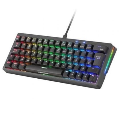 Teclado gaming mecánico mars gaming mkminipro/ switch amarillo - Imagen 3