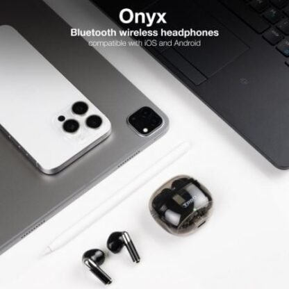 Auriculares bluetooth tooq onyx tqbwh-0054b con estuche de carga/ autonomía 4h/ negros - Imagen 2