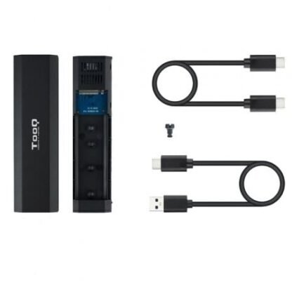 Caja externa para disco ssd m.2 nvme tooq tqe-2223b/ usb 3.2/ sin tornillos - Imagen 2