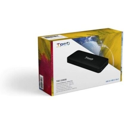 Caja externa para disco ssd m.2 nvme tooq tqe-2280b/ usb 3.1/ sin tornillos - Imagen 5