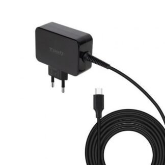 Cargador de portátil gan tooq tqlc-usbcgan65pd usb tipo-c/ 65w/ automático/ voltaje 5-20v