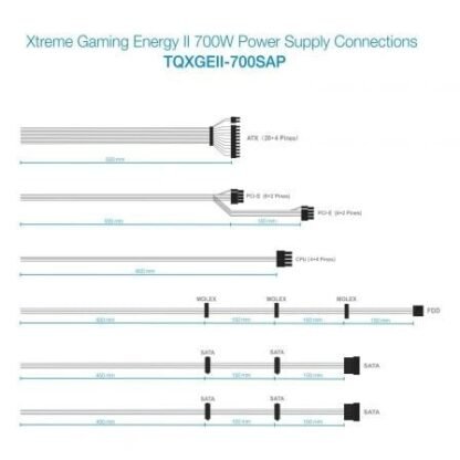 Fuente de alimentación  tooq tqxgeii-700sap/ 700w/ ventilador 14cm/ 80 plus bronze - Imagen 4