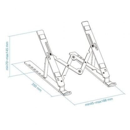 Soporte tooq tqlrs0033-al para portátiles hasta 15" - Imagen 3