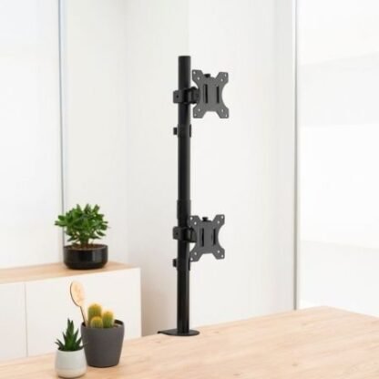 Soporte de mesa para 2 monitores tooq db1233tnv-b/ giratorio/ inclinable/ hasta 8kg - Imagen 3