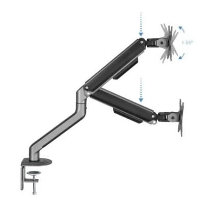 Soporte de mesa para monitor tooq db4032tnr-g/  giratorio/ inclinable/ hasta 9kg - Imagen 3