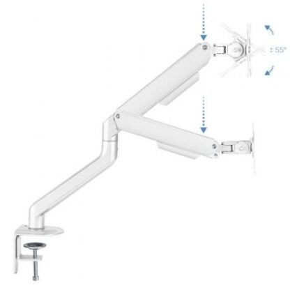 Soporte de mesa para monitor tooq db4032tnr-w/ giratorio/ inclinable/ hasta 9kg - Imagen 2