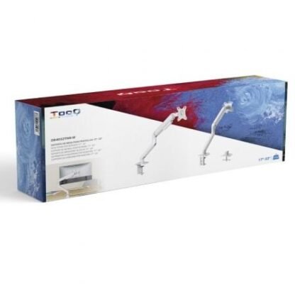 Soporte de mesa para monitor tooq db4032tnr-w/ giratorio/ inclinable/ hasta 9kg - Imagen 5