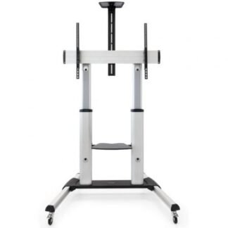 Soporte de suelo inclinable/ ajustable con ruedas tooq fs20300m-b para tv de 60-100"/ hasta 100kg