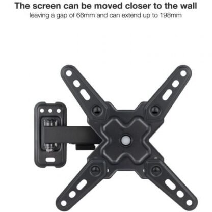 Soporte de pared extensible/ giratorio/ inclinable tooq lp1343tn-b para tv de 13-43"/ hasta 20kg - Imagen 3