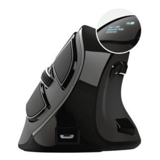 Ratón vertical inalámbrico por bluetooth trust voxx/ hasta 2400 dpi