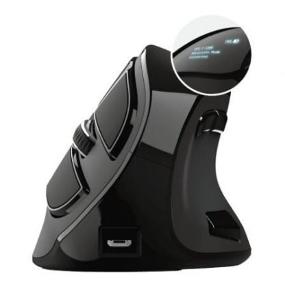 Ratón vertical inalámbrico por bluetooth trust voxx/ hasta 2400 dpi