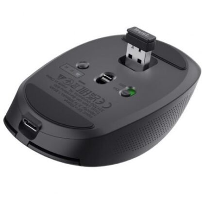 Ratón inalámbrico por bluetooth trust ozaa compact wireless/ batería recargable/ hasta 3200 dpi/ negro - Imagen 5