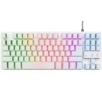 Teclado gaming trust gaming gxt 833w thado tkl/ blanco - Imagen 2