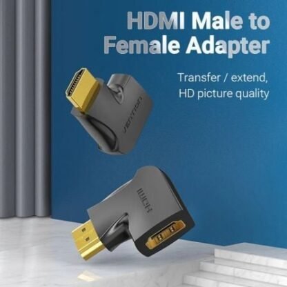 Adaptador hdmi 4k 270º vention aiqb0/ hdmi macho - hdmi hembra - Imagen 2