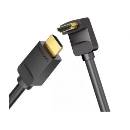 Cable hdmi 2.0 4k acodado 90º vention aarbg/ hdmi macho - hdmi macho/ 1.5m/ negro - Imagen 2