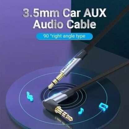 Cable estéreo vention banhg/ jack 3.5 macho - jack 3.5 macho/ 1.5m/ gris - Imagen 3